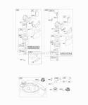 Carburetor Fuel Supply Diagram and Parts List for 128602-0339-E1  Briggs and Stratton Engine